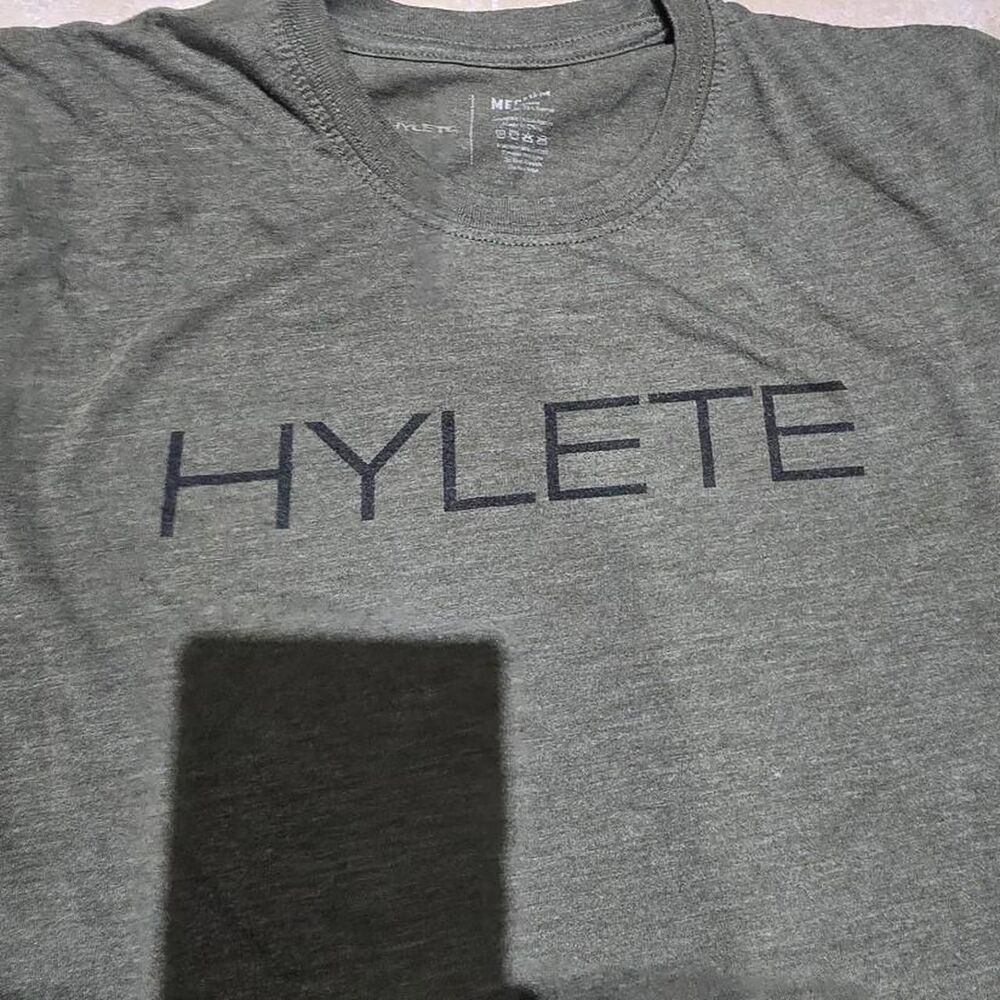 Hylete T-shirt Men's Size Medium olive green heathered